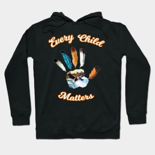 Every child matters. Eagle feather palm Hoodie